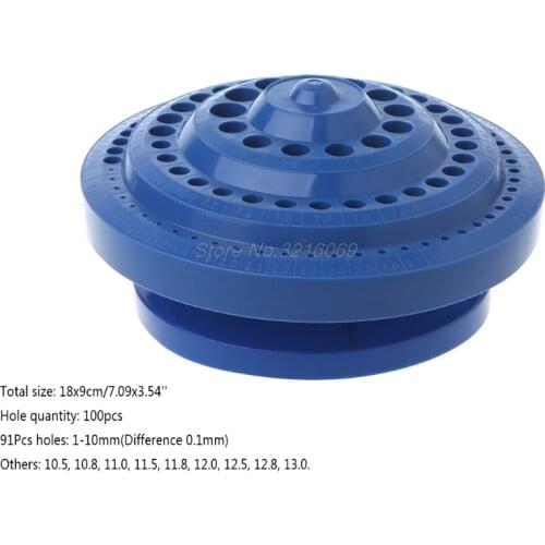 Drill Bit Storage Case Stand Round Shape Hard Plastic Organizer 100Pcs Hole Tool Aug12 Whosale&DropShip