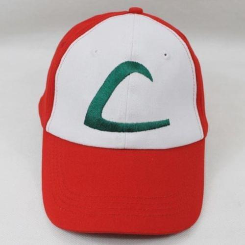 Pokemon ACG 1st.Satoshi Ash Ketchum Costume Outfit Baseball Cap Hat Cosplay Prop