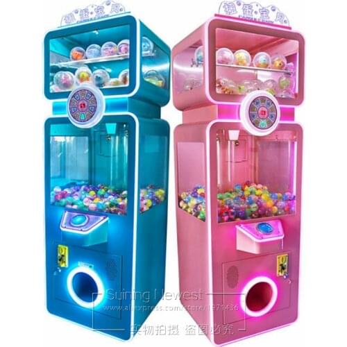 Kids Adults Play Amusement Coin Operated Prize Gift Game Machine Children Candy Elastic Balls Capsule Toys Vending Machine