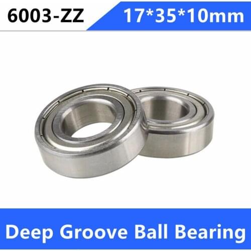 20pcs/lot 6003ZZ 17x35x10 shielded deep groove ball bearing 6003Z 6003 -2Z 17*35*10 mm