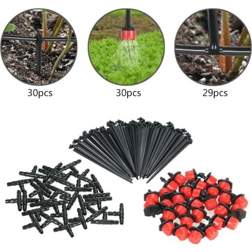 25m Micro Drip Irrigation System with Auto Timer Self Plant Watering Garden Hose