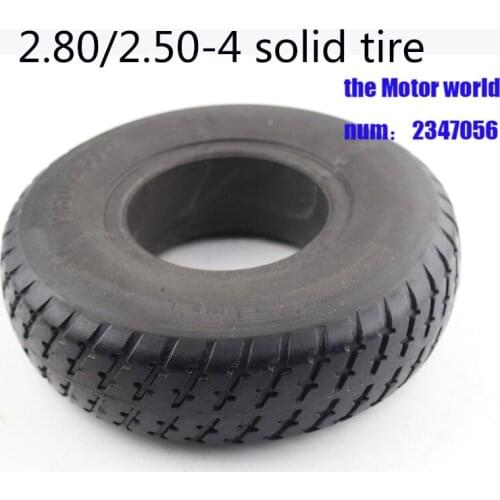 2.80/2.50-4 9 Inch Solid tire fits Gas Electric Scooter Bike ATV Scooter Trolley Trailer and Wheelchair