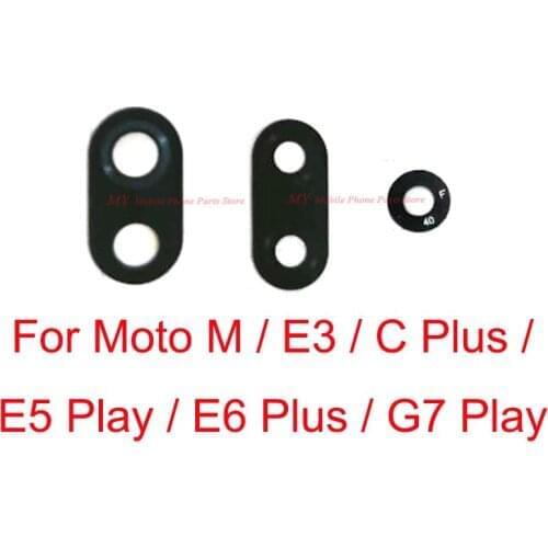 Cellphone Back Rear Camera Glass Lens For Motorola Moto M / E3 / C Plus / E5 Play / E6 Plus / G7 Play Camera Lens Glass