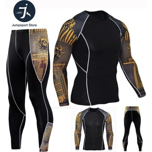 Tactical Mma Rashguard Sport running Suit Boxing Jerseys Long sleeves Men Fitness Set Muay Thai T-shirt Gym Kickboxing Tracksuit
