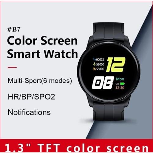 2021 new hot sale B7 smart bracelet music control weather temperature photo heart rate blood pressure bluetooth watch