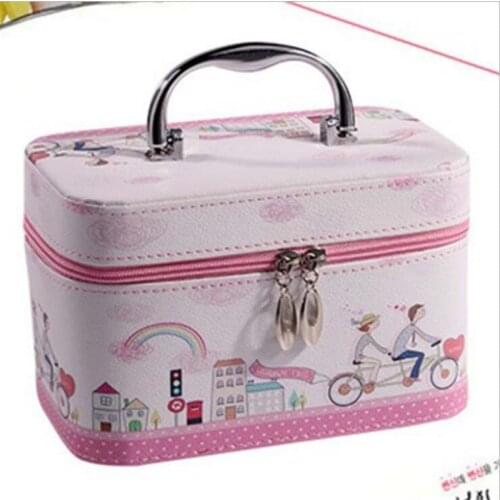 High Quality Women Make Up Bag Travel Cosmetic Toiletries Organizer Female Cartoon Waterproof Makeup Portable Storage Pouch Case