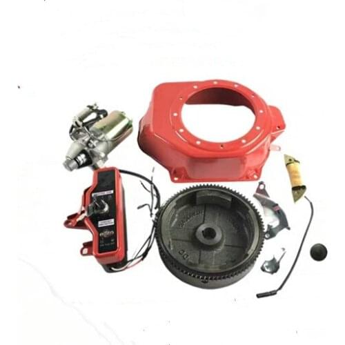 2KW ELECTRIC START KITS FOR HONDA GX160 GX200 etc. 3KW GENERATOR HOUSING STARTER MOTOR FLYWHEEL CHARGE COIL SWITCH DIY REFITTING