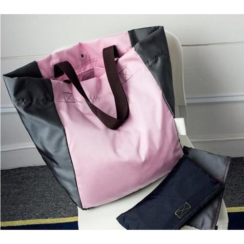 2018 Fashion Women Handbags Foldable Waterproof Oxford Shopping Bags Reusable Folding Gift Bags