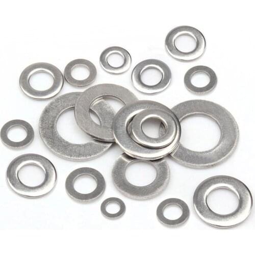 5-50Pcs Flat Washer gasket M2.5 M3 M3.5 M4 M5 M6 M8 M10 M12 DIN9021 GB96 304/A2-70 Stainless Steel Large size Flat Washer