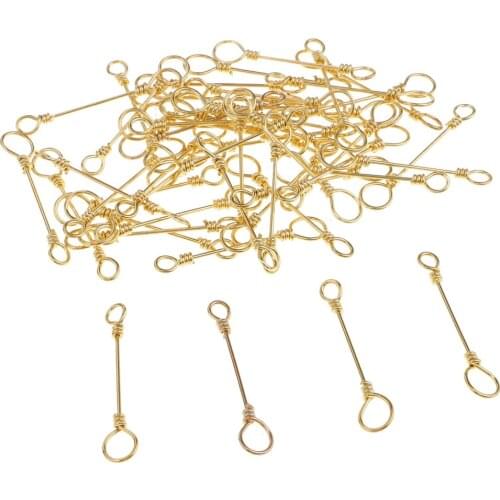 50Pcs/lot Stainless Steel Fishing Swivels Quick Connection Clips Casting DIY