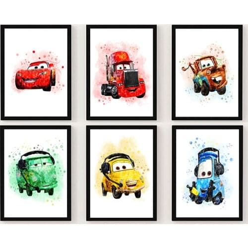 5D DIY Diamond Painting Disney Cars Full Diamond Embroidery Square Round Drill Cross Stitch Kit Home Decoration Crafts
