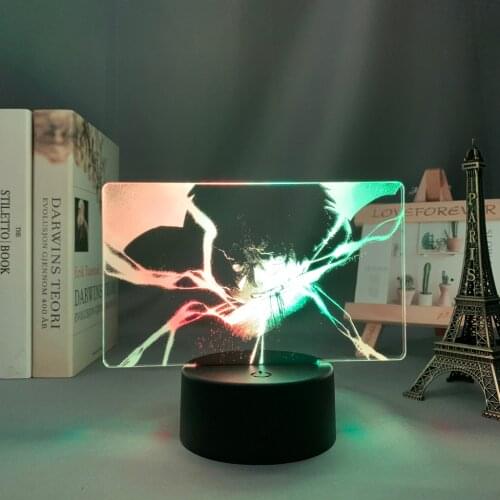 Anime Attack on Titan Eren Yeager Led Lamp Dual Color for Room Decoration Birthday Gift Manga Two Tone Led Light AOT Eren
