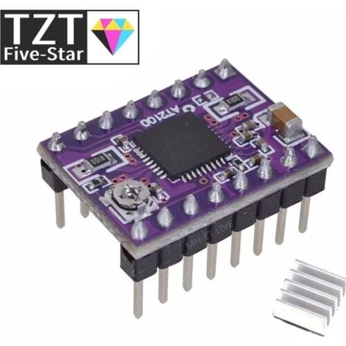 AT2100 Stepstick Stepper Motor Driver Module instead TMC2100 TMC2208 With Heat Sink Super Silent For 3D Printing Motherboard