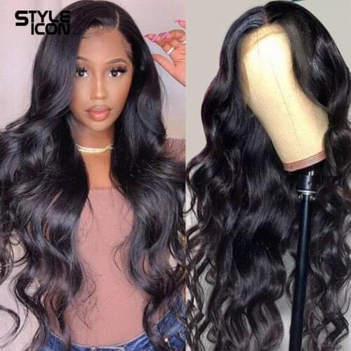 Brazilian Body Wave Lace Front Human Hair Wigs 30 inch Lace Front Wig Remy 13*4 Lace Frontal Closure Wigs For Black Women
