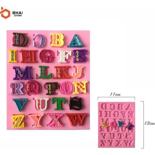 CookingTools DIY 26 Capital English Letter Silicone Mold Chocolate Fondant Cake Decor Sugarcraft Mold Kitchen Baking Accessories