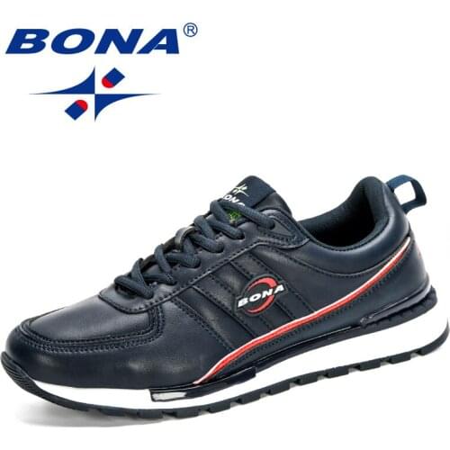 BONA 2020 New Designers Popular Casual Shoes Brand Men Sneakers Men FLats Tenis Man Leisure Footwear Masculino Zapatillas Hombre