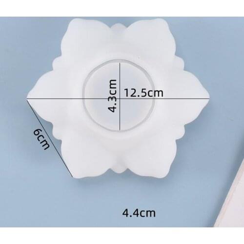 Lotus Silicone Ashtray Mold Resin Making Candle Holder Mould Epoxy Casting