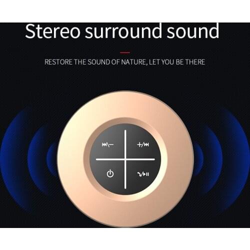 Mini Portable Subwoofer Shower Waterproof Wireless Bluetooth Speaker Car Handsfree Receive Call Music Suction Mic For Phone