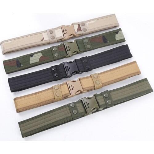 New Mens and Womens Sponge Tactical Outdoor Camping Mountaineering Belt Military Training Camouflage Belt