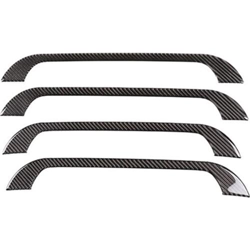 Carbon Fiber Outer Threshold Frame Trim Door Cover Decoration for Mercedes Benz C Class W205 2016-2019