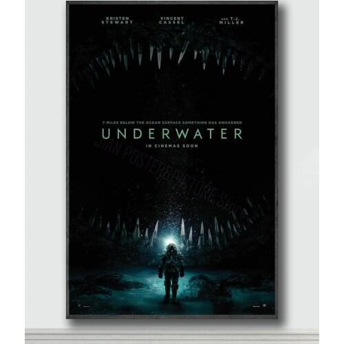 NJ279 Underwater Movie 2 Silk Posters and Prints wall art Art Poster Home Decor
