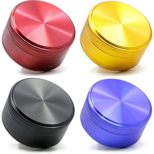 New 1Pcs Smoking 4 Layer 63MM Aluminum Alloy Herb Tobacco Grinder Smoke Grinders Spice Mill Crusher Shisha Pipe wholesale 2020