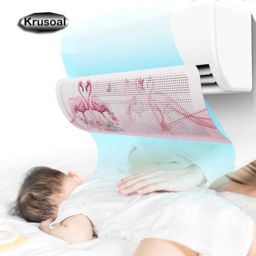 Air Conditioner Wind Deflector Baffle Wind Shield Adjustable Air Guide Cover For home office airco Deflector Cover Wind Baffle