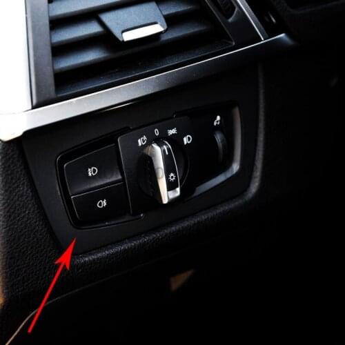 Fit For BMW 3 Series 2016 Chrome Interior Center Console Front Headlight Switch Button Cover Trim Car Inner Switch Accessories