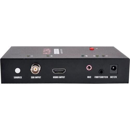 SDI HDMI video capture recorder with remote control support FOOTSWITCH for medical device no pc need mic sd card usb flash disk