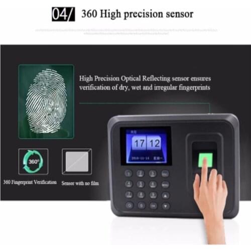Intelligent Biometric Fingerprint Password Attendance Machine Employee Checking-in Recorder