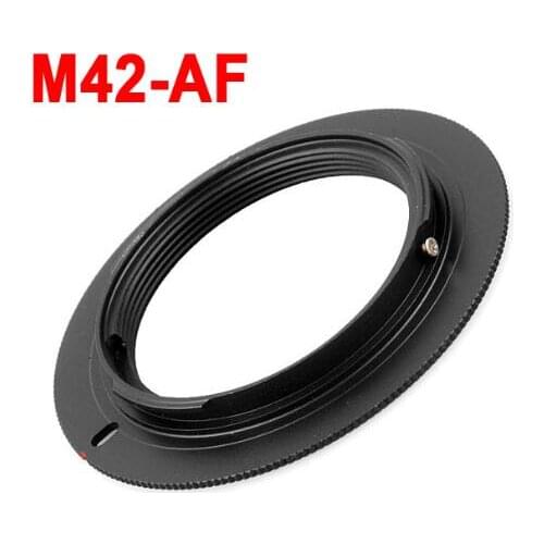 10pcs/lot camera m42 lens for S&NY Alpha AF Mount Adapter Ring Metal M42-AF for a200 a350 A390 A550 A580 A700 A900 DSLR Camera