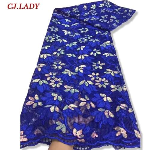 5 yards African Flocking Handcut mix French Net fabric with Glitters Sequins inspired Wear for Occasions Celebrants Dress A04