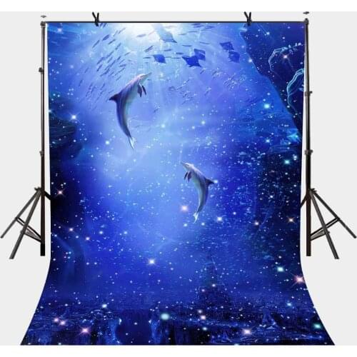 5x7ft Dark Blue Backdrop Dark blue Ocean World Photography Background and Photography Studio Backdrop Props