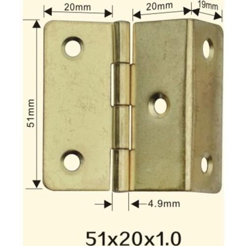 Freeshipping 51*20*1mm Iron Metal Hinge Sewing Machine Folding Table Furniture Flip Tray Hinges Big Door Hinges