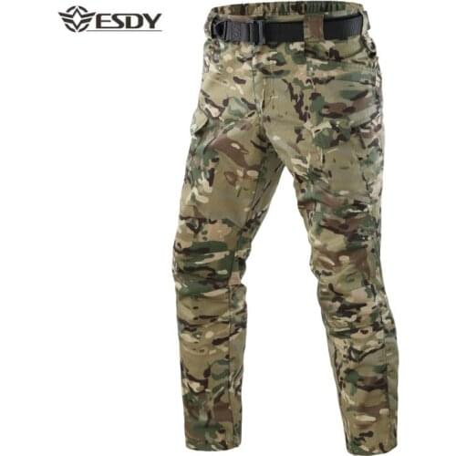 Summer Men Military Tactical Hiking Pants Multi-pockets Cargo Training Beathable Size S-5XL Trousers Men Combat Army Hiking Pant