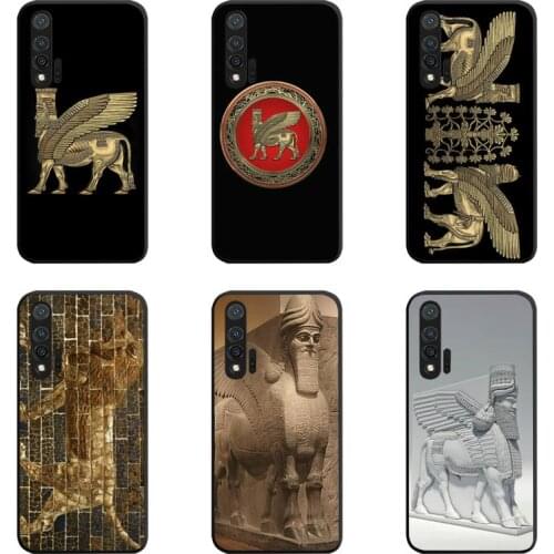 Lamassu Assyrian Winged Lion And Winged Bull Phone Case For Huawei Nova 6se 7 7pro 7se honor 7A 8A 7C 9C Play