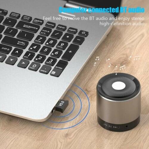 CSR 4.0 USB Bluetooth 5.0 Adapter Dongle Music Audio Receiver Transmitter Pr transmit power + 10DBM Class II