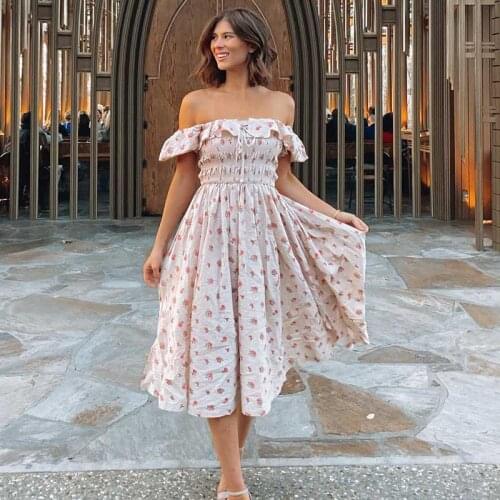 Eliasaph Off-the-shoulder Summer Dresses