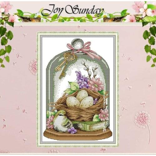 Love Birds Animals Patterns Counted Cross Stitch 11CT 14CT Printed Canvas Cross Stitch Set Wholesale Embroidery Needlework