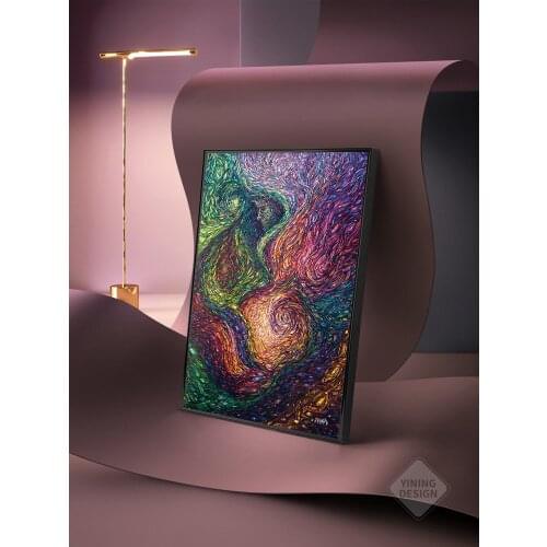 Colorful Ocean Abstract Canvas Painting Print Poster Art Oil Painting Landscape Large Modern Wall Picture For Living Room Decor