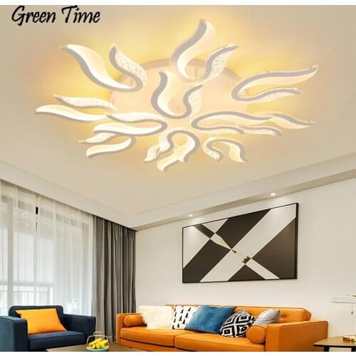 Creative Led Ceiling Light For Living room Bedroom Dining room Kitchen Home Decorate Ceiling Lamp 110V 220V White Lustre Fixture