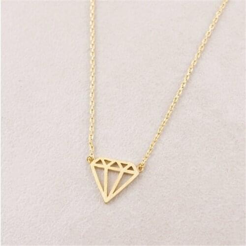 Fashion graphic drawing geometric pattern necklace -color necklaces for women design chain of clavicle