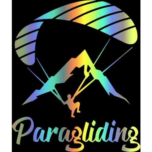 S51427# Various Sizes/Colors Car Stickers Vinyl Decal Paraglider Paragliding Motorcycle Decorative Accessories Creative