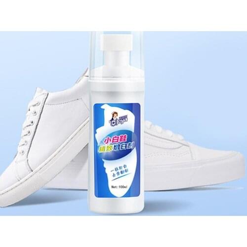 1pc White Shoes Cleaner Whiten Refreshed Polish Cleaning Tool For Casual Leather Shoe Sneakers TB Shoe Brushes