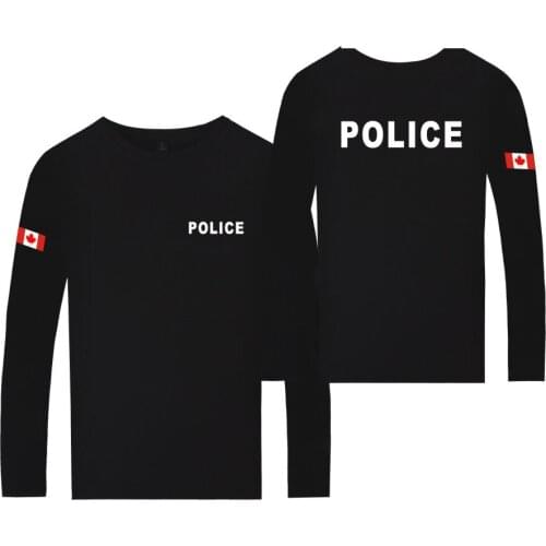 Police Clothing Mens Summer tee shirt Print Police t-shirt Men Top Brand long Sleeve t shirt crewneck Cotton tshirt Tops clothes