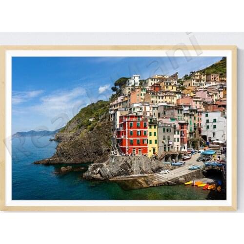 Coastal Wall Art, Italy Photography Print, Cinque Terre Printable Photo, Colorful Summer Decor, Housewarming Gift