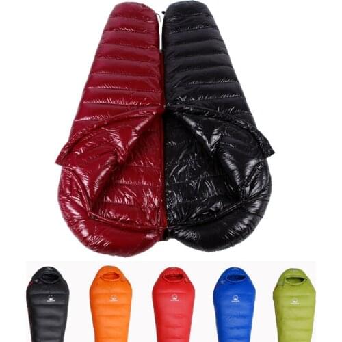 Sleeping Bags with 2000g Goose Down Filled -25℃/-13℉ for Extremely Cold Weather Winter Hiking Camping Tent Mummy Bag Backpack