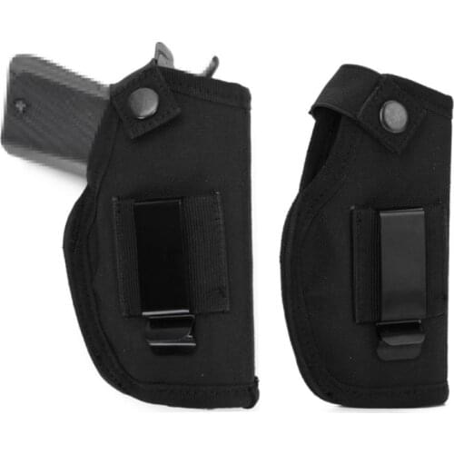 1pcs Universal Tactical Gun Holster Concealed Carry Holsters Belt Metal Clip Glock Case Holster Airsoft Gun Bag for Handguns
