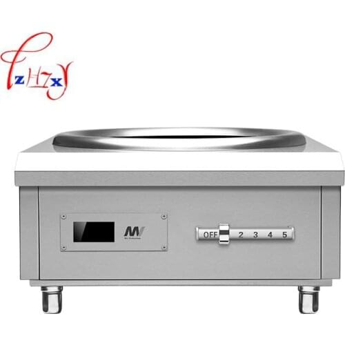 8KW Concave induction cooker Commercial Electromagnetic stove Industrial electric frying furnace cooking Heat food 1pc