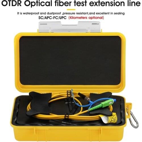 Fiber Optical OTDR Launch Cable Box OTDR Dead Zone Eliminator SC/APC-FC/UPC SingleMode for 500M/1KM/2KM